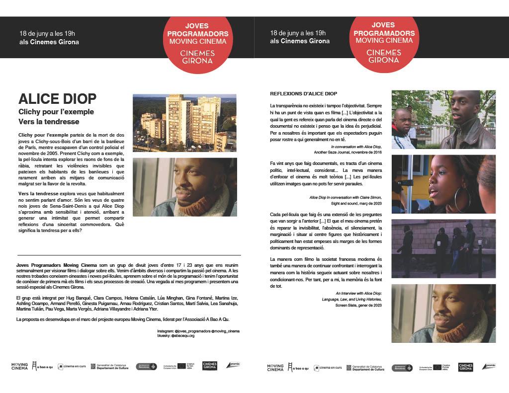 Full de mà Alice Diop