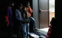 Students during a shooting session