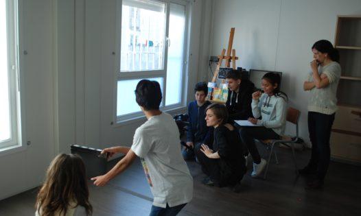 Students in a shooting session